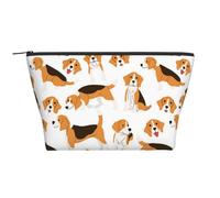 Cane Beagle, Borsa da toilette Borsa per trucco Borsa per cosmetici Borsa da toilette da viaggio portatile