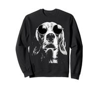 Cane Beagle Che Indossa Sfumature Splash Art Grunge Felpa