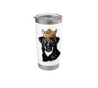 Cane beauceron con corona Bicchiere termico in acciaio inox doppia parete