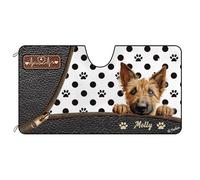 Cane Berger Picard Parasole per Auto Impermeabile Copri Vetro Car Pieghevole Copri Parabrezza per Car Universale per SUV Estate Camion S