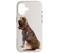 Cane Bloodhound con tatuaggio drago giapponese Irezumi Custodia per iPhone 16