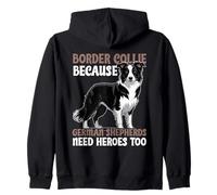 Cane Border Collie Felpa con Cappuccio