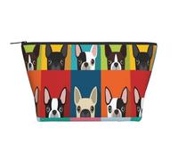 Cane Boston Terrier, Borsa da toilette Borsa per trucco Borsa per cosmetici Borsa da toilette da viaggio portatile