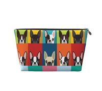 Cane Boston Terrier, Borsa da toilette Borsa per trucco Borsa per cosmetici Borsa da toilette da viaggio portatile