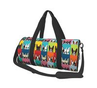 Cane Boston Terrier, Borsone da viaggio di grande capacità Borsa rotonda Borsa da viaggio sportiva Borsa da viaggio Borsa da fitness