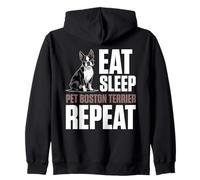 Cane Boston Terrier Felpa con Cappuccio