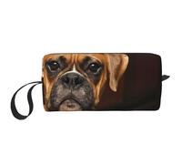 Cane Boxer, Borsa per il trucco Borsa per cosmetici Borsa da toilette da viaggio portatile Borsa per trucco Organizer
