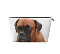 Cane Boxer Con La Faccia Triste, Borsa da toilette Borsa per trucco Borsa per cosmetici Borsa da toilette da viaggio portatile