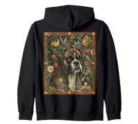 Cane Boxer Reverse Brindle Felpa con Cappuccio