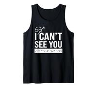 Cane Braill Awareness Funny Blind I Can't See You Canotta