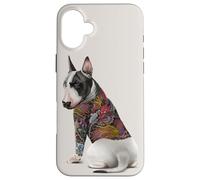 Cane Bull Terrier con tatuaggio drago giapponese Irezumi Custodia per iPhone 16 Plus
