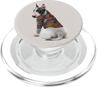 Cane Bull Terrier con tatuaggio drago giapponese Irezumi PopSockets PopGrip per MagSafe