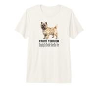 Cane Cairn Terrier Che Scava Problemi dal Primo Animale Domestico Maglietta Premium