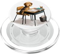 Cane carino che studia insegnanti e studenti torna a scuola PopSockets PopGrip per MagSafe