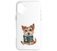 Cane carino con come addestrare il tuo libro umano Custodia per iPhone 16 Plus