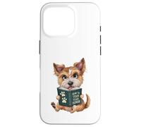 Cane carino con come addestrare il tuo libro umano Custodia per iPhone 16 Pro