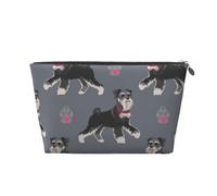 Cane carino di animale Schnauzer, Borsa da toilette Borsa per trucco Borsa per cosmetici Borsa da toilette da viaggio portatile