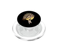 Cane carlino affollato mucchio impilato su bastone di scopa strega volante PopSockets PopGrip per MagSafe