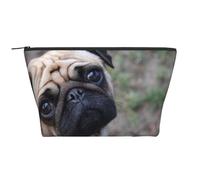 Cane carlino stampato, Borsa da toilette Borsa per trucco Borsa per cosmetici Borsa da toilette da viaggio portatile