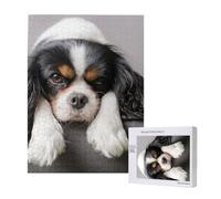 Cane Cavalier King Charles Spaniel,Puzzle in legno da 500 pezzi per adulti e adolescenti