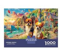 Cane che Dorme Difficoltà Ultra Post Lezioni Regalo - 1000 Pezzi Enigma Ultra Difficile Papillon Coppia con Puzzle Ultra Difficile, Puzzle Come Regalo 38x26cm/1000pcs