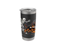 Cane che ruba ossa scheletro braccio mancante costume di Halloween Bicchiere termico in acciaio inox doppia parete