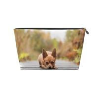 Cane Chihuahua, Borsa da toilette Borsa per trucco Borsa per cosmetici Borsa da toilette da viaggio portatile