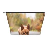 Cane Chihuahua, Borsa da toilette Borsa per trucco Borsa per cosmetici Borsa da toilette da viaggio portatile