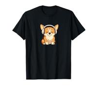 Cane Chihuahua Che Indossa Le Cuffie - Divertente Cane Mamma papà Maglietta