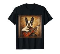 Cane Chitarra Boston Terrier Maglietta