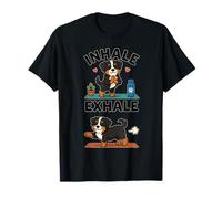 Cane Cocker Spaniel Che Fa Yoga inalare - esale DIGOR Divertente Maglietta