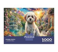 Cane colorato graffiti 1000 Pezzi Gioco Di Puzzle A Rompicapo in Carta Superiore Per Momenti in Famiglia Peloso cane giardino che Fa Anche Una Magnifica Decorazione E Un Regalo Apprezzato 52x
