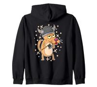 Cane Come Vichingo Felpa con Cappuccio