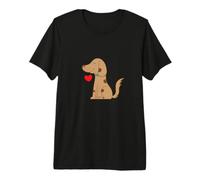 Cane con Cuore Maglietta Premium