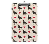 Cane con cuori Portablocco formato A4 Divertente estetica che lavora Studiando Lettera Portablocco standard 12,5×8,5 in faesite per l'aula scolastica Bambini che scrivono disegno