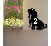 Cane con Piombo Casa Nome O Numero Segni - Personalizzato Colori e Taglie