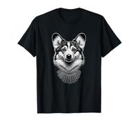 Cane Corgi con collare Ruth Bader Ginsburg RBG Maglietta