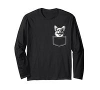Cane Corgi in tasca - Divertente amante dei cani carino Maglia a Manica