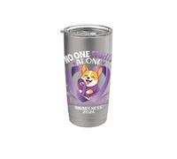 Cane Corgi Nessuno combatte il cancro al pancreas da solo Supporto 2026 Bicchiere termico in acciaio inox doppia parete