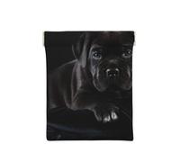 Cane Corso Animali Cucciolo Nero Cane Corso, Spremere il portafoglio superiore da donna Borsa portaoggetti Piccola portamonete Portamonete