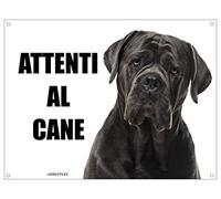CANE CORSO attenti al cane mod 3 TARGA cartello IN METALLO (15X20)
