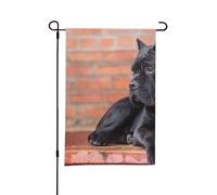 Cane Corso Big Black Dogs Pets,Bandiera da giardino per esterni e interni, stendardo decorativo bifacciale 30x45 cm
