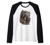 Cane Corso Cane Potente Protezione Fedele al Tuo Fianco Maglia con Maniche Raglan