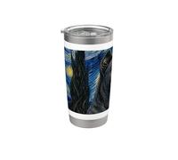 Cane Corso Cane Van Gogh Notte Stellata Bicchiere termico in acciaio inox doppia parete