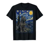 Cane Corso Cane Van Gogh Notte Stellata Maglietta