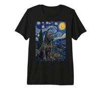 Cane Corso Cane Van Gogh Notte Stellata Maglietta Premium