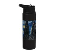 Cane Corso Cane Van Gogh Notte Stellata Stainless Steel Insulated Water Bottle