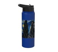 Cane Corso Cane Van Gogh Notte Stellata Stainless Steel Insulated Water Bottle