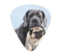 Cane Corso Cani Carlino Concetti di amicizia,12 pezzi di plettri per chitarra, 3 plettri di diverso spessore per chitarra acustica, basso, ukulele