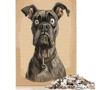 Cane Corso Caricature Puzzle Impossible 1000Pcs Decorazione Per La Casa. Rilassamento E Intelligence Per Adulti E Ragazzi Da 14 Anni 1000pcs (75x50cm)